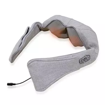 медицинский WEB ограниченный цвет Soda Seisakusho Массажер для шеи Жесткий массаж плеч Шея Плечи Талия Спина Бедра Массажер Нагреватель Серый [Сертифицированный