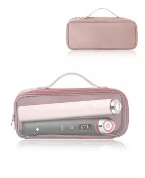 Medicube AGE-R Booster Pro MiniAGE-R Booster Pro Черный чехол, крышка, чехол для хранения косметического устройства [YANMONGI] Ударопрочный, портативный, легкий доступ, полный