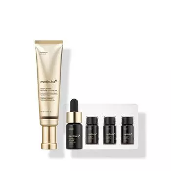 Medicube Deep — базовый набор из 2 предметов с высоким содержанием и высокой функциональностью (Deep Vitacy Ampoule 2.0 + Крем для кожи вокруг глаз с глубоким лифтингом и пептидами)