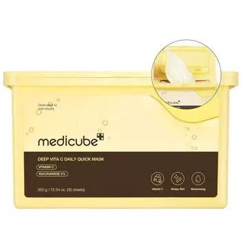 Medicube Deep Vita C ежедневные быстрые маски 30 листов 1-Pack(30 Sheets)