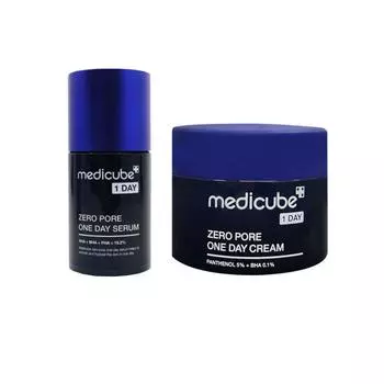 Medicube one-day duo set (one-day serum 30ml + cream 50ml)pore care