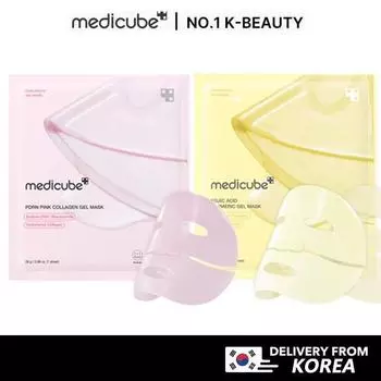 Medicube PDRN Pink Collagen Gel Mask / Kojic Acid Turmeric Gel Mask PDRN 1 Sheet