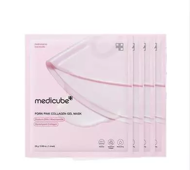 Medicube PDRN Розовая коллагеновая гелевая маска 28 г*4 шт.