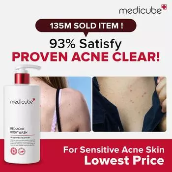 Medicube Red Acne Body Wash 400 г | 14,10 унций 1-Pack (400g)