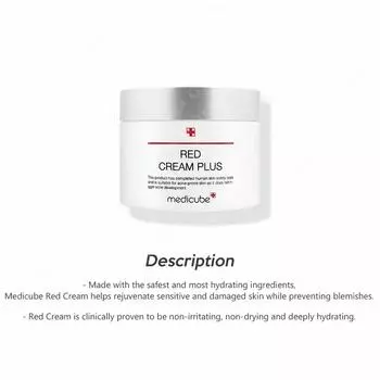 Medicube Red Cream Plus, Увлажняющий, Корейская косметика, Kbeauty, пробник