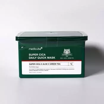 Medicube Super Cica ежедневная быстрая маска 1 шт. (30 листов) 400324, 30 листов, 1 шт.