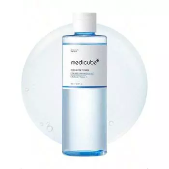 Medicube Zero Pore Toner 250ml I Exfoliating & Hydrating Blue Bottle Water Toner With Aha, Bha, Pha, Niacinamide, And Panthenol