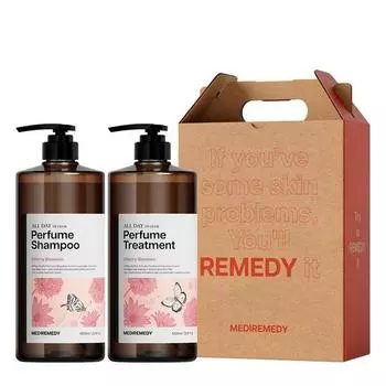 Medie Muddy Perfume Shampoo+Treatment Gift Set Cherry Blossom, 1 комплект, набор популярной корейской косметики