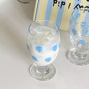 Medieval Cute Blue Orange Goblet Can enter the dishwasher 300ml