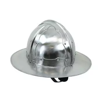 Medieval Kettle Hat Helmet - 18 Gauge Steel for LARP Reenactment