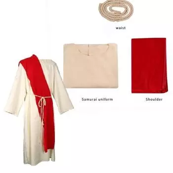 Medieval Rome Ancient Greece Rice White Robe Costume Halloween Party Stage Show S
