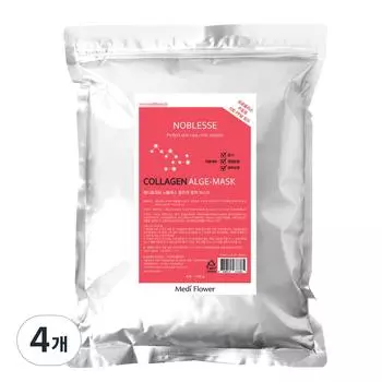 Mediflower Noblesse Modeling Collagen Mask Pack 1000g, 1 pack, 4 pieces