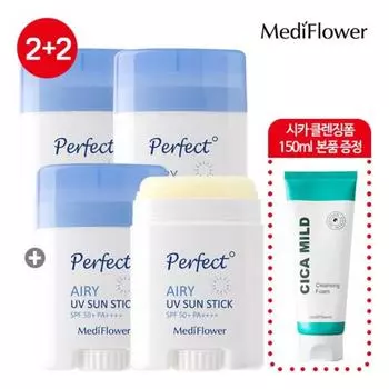 Mediflower Perfect Airy UV Sun Stick 23gx4, 23g, 4 pieces