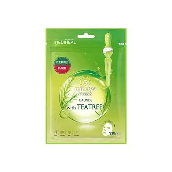 MEDIHEAL 3 Minute Sheet Mask with (7 pieces) (Carmide TEATREE)