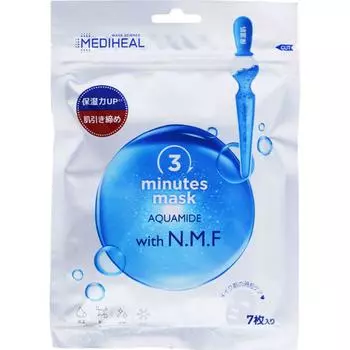 Mediheal 3-минутная тканевая маска Aquamide с NMF. 7 листов эссенции 127 мл