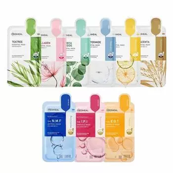 MEDIHEAL-Ampoule & Esssential Mask Collection 9 типов 5 шт.