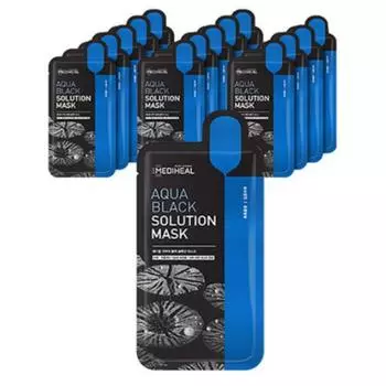 Mediheal Aqua Black Solution Mask 23mlx15pcs / Маска для лица