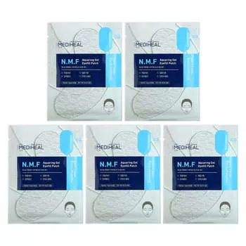 MEDIHEAL, aquaring gel eye peel patch, moisturizing, 5 sheets, 1.42g each