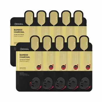 Mediheal Черная маска 4D Bamboo Charcoal 10P