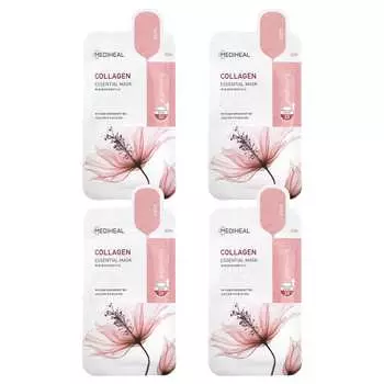 MEDIHEAL, Collagen Essential Beauty Mask, 4 sheets, 24ml (0.81fl oz)