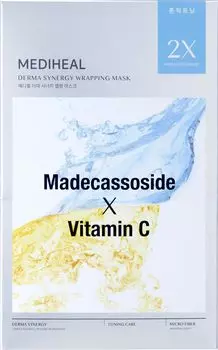 MEDIHEAL Derma Synergy Обертывающая маска Тонизирующая 4 шт. белый