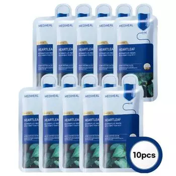 MEDIHEAL Heartleaf Dermaplus Маска 22мл 10шт