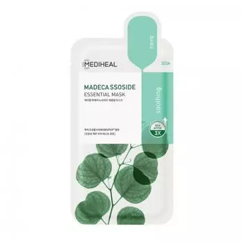 Mediheal MADECASOCIDE ESSENTIAL MASK 10EA, Успокаивающая, Укрепляющая, Увлажняющая, Корейская косметика, Kbeauty, образец