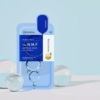 Mediheal Маска NMF Ampoule Mask 10 EA, Эффект заполнения, Укрепляющая, Увлажняющая, Корейская косметика, Kbeauty, образец