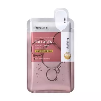 MEDIHEAL Nude Gel Mask Sensitive Dry Skin Rough skin Pore Korean cosmetics (10 pieces) Moisturizing, skin, skin, care, care, care, (Collagen)