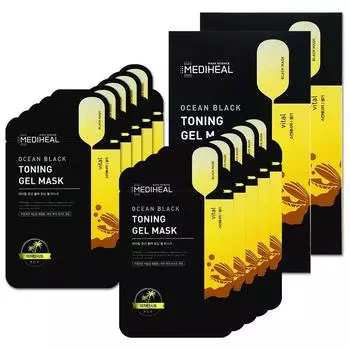 Mediheal Ocean Black Тонизирующая гелевая маска, 10 упаковок, 1 упаковка