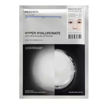 MEDIHEAL OFFICIAL Hyper Hyaluronic Acid Mask sheets Large Capacity Hyper Hyaluronate Mask 10P Moisturizing Shine Care Dry Skin Moist Korean Pack