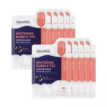 Mediheal Отбеливающая пузырьковая сыворотка-маска Tox Serum Mask 10 листов
