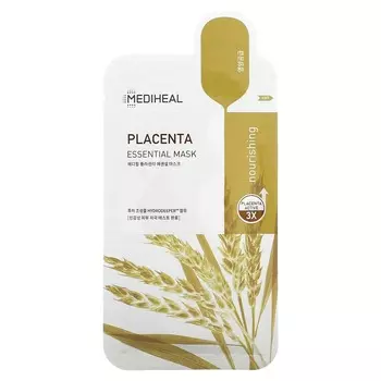 MEDIHEAL, placenta, essential beauty mask, 1 sheet, 24ml (0.81fl oz)