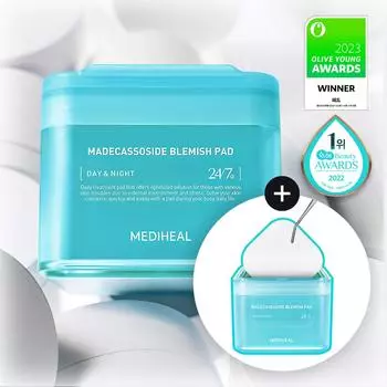 Mediheal Подушечки для устранения дефектов кожи Madecassoside Blemish Pad 100 шт., двойная упаковка