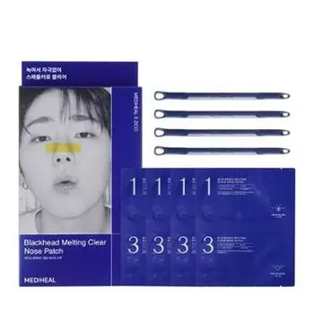 MEDIHEAL Blackhead Melting Clear Nose Patch (3 варианта) 4Patches x 1PCS