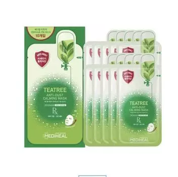 MEDIHEAL Tea Tree Anti Dust Успокаивающая маска 24 мл * 10 шт.