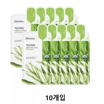 Mediheal Tea Tree Care Solution Essential Mask EX, 1 pack, 10 pieces