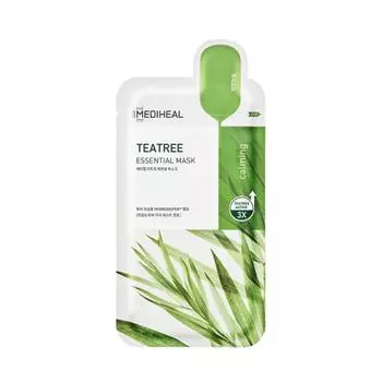 Mediheal Tea Tree Essential Mask 10ea, Soothing, Calming, Firming, Moisturizing, Korean Cosmetics, Kbeauty, sample