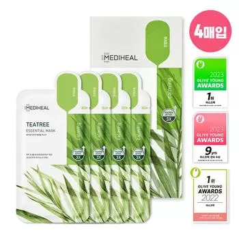 MEDIHEAL Tea Tree Essential Mask Sheet 2 шт. Специальный набор (+2 шт.)