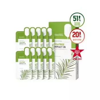 MEDIHEAL Tea Tree Impact In Balancing Mask 24 мл * 10 шт.