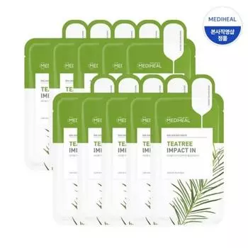 Mediheal Tea Tree Impact-in Балансирующая маска 10 листов, 1 упаковка