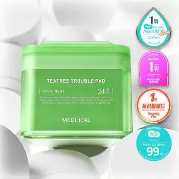 MEDIHEAL Tea Tree Trouble Pad 100 прокладок