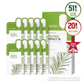 Mediheal Teatree Impact In Balancing Mask Sheet 10 Sheets