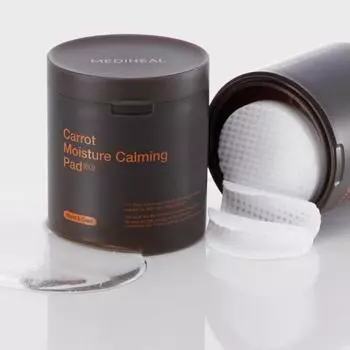 Mediheal Увлажняющие успокаивающие салфетки Carrot Moisture/Yulpi Exfoliating Smooth Pad 60 шт. (2 варианта) Chestnut Exfoliating