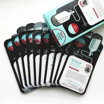 Mediheal W.H.P White Hydrating Black Mask EX 25g – Intensive Whitening and Moisturizing Sheet Mask