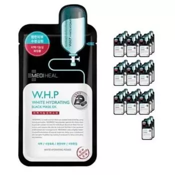 Mediheal WHP Whitening Moisture Black Mask Pack EX 1BOX (10 шт.), 1 упаковка, 30 шт.