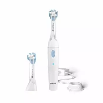 MEDIK COOLSSHA Electric Toothbrush 3 Directions Simultaneously IPX7 Fully Waterproof Gums Massage with Brush Cleaning White CS-0001WH