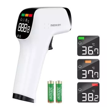 MEDIKEN Electronic Электронный 1 секунда может записывать 32 инфракрасный многофункциональный бесконтактный термометр, бесконтактный термометр, бесконтактный белый