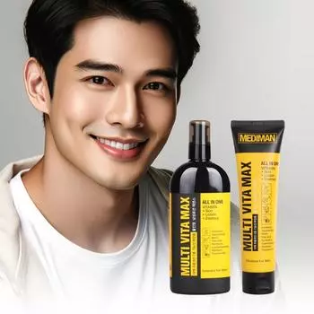 Mediman Men s All-in-One Cosmetic Lotion 300ml + Refill 150ml, 2 sets