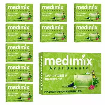 medimix Оригинальный импортный продукт Medimix Ароматное мыло Fresh Green 10 шт. 125 г 10 шт. medimix Натуральный глицерин MED-GLY